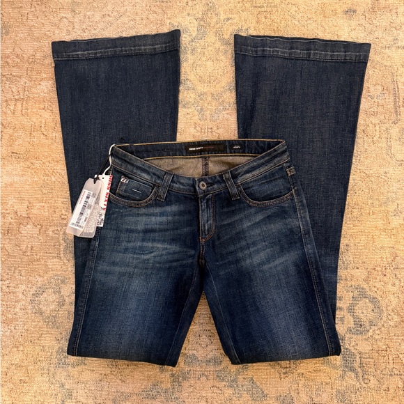 Miss Sixty NWT RARE Low Rise Joopy Trousers Flare Jeans with Swarovski Elements - Picture 2 of 11